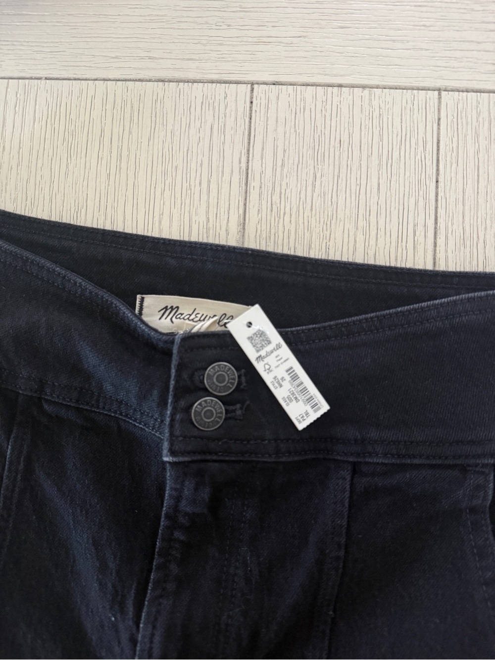 Madewell Black High-Rise Button-Fly Jeans